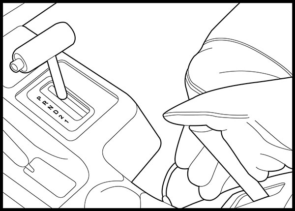 4). Setting the vehicle engine